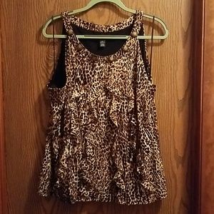 Leopard print top